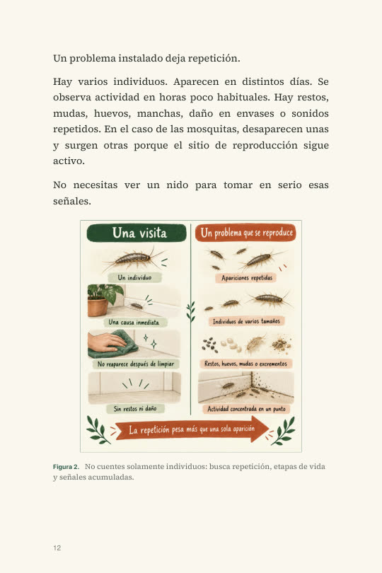 Una visita o un problema que se reproduce